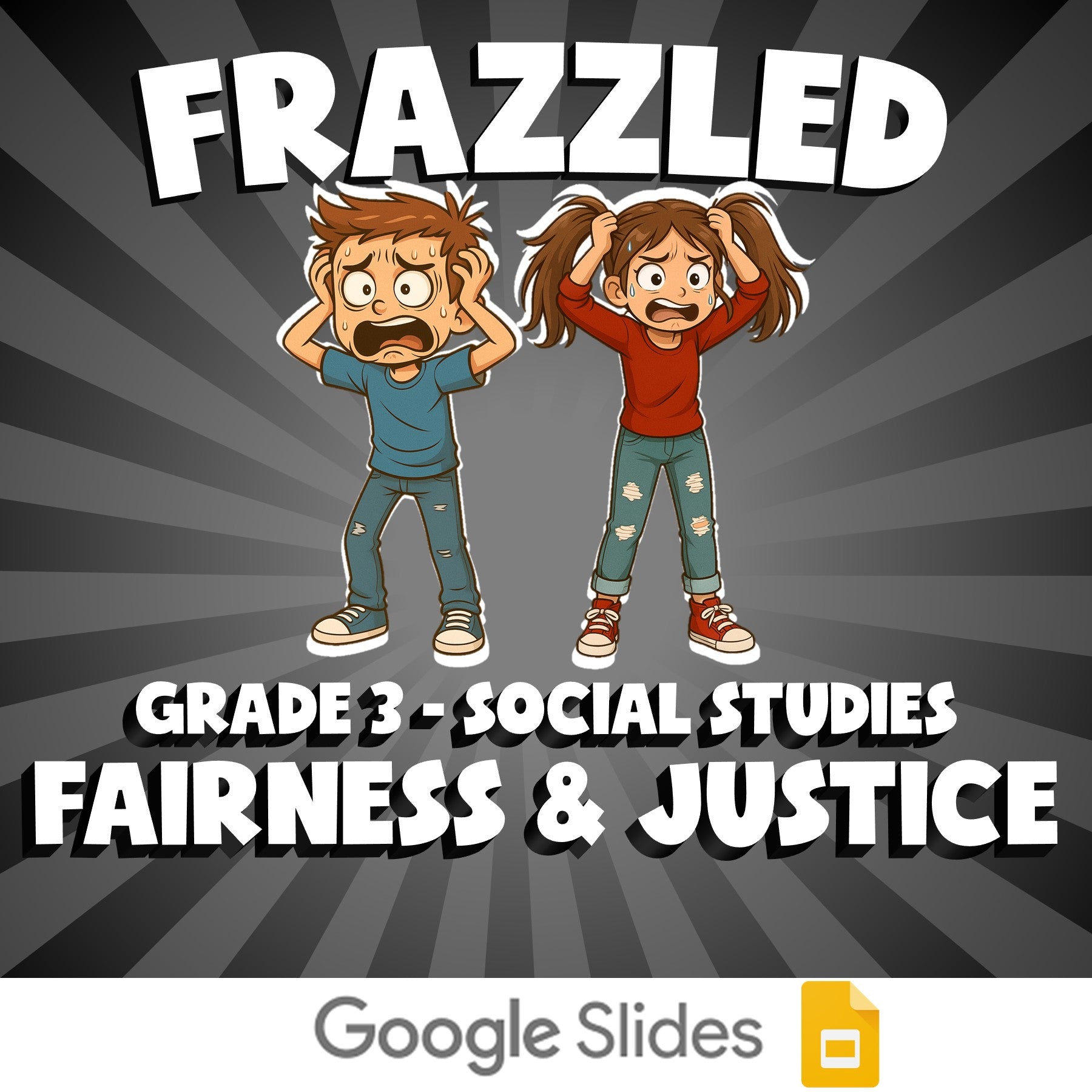 Fairness & Justice FRAZZLED Socials Game - No Prep Grade 3 Review Activity