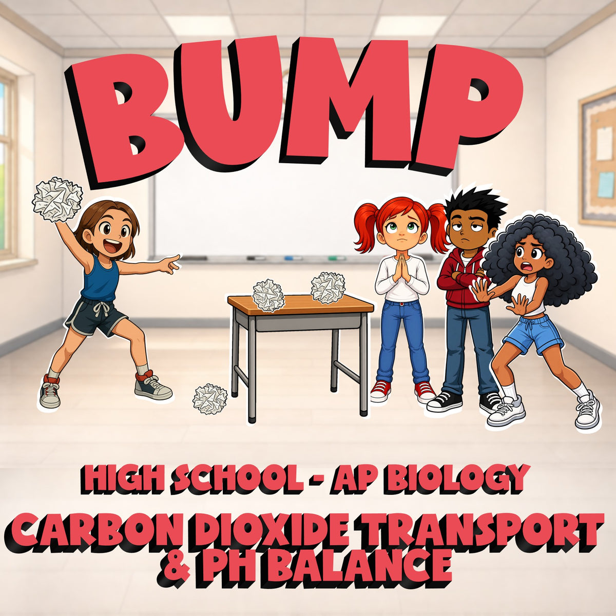 Carbon Dioxide Transport & pH Balance BUMP Science Game - No Prep AP Biology