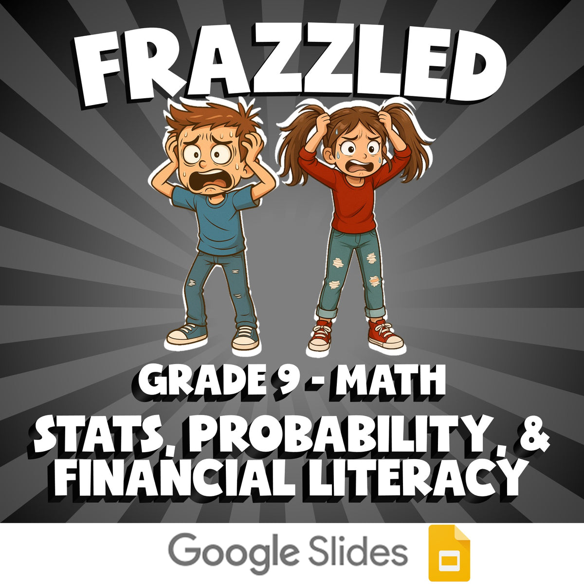 Stats, Probability, & Financial Literacy FRAZZLED Math Game - No Prep Grade 9