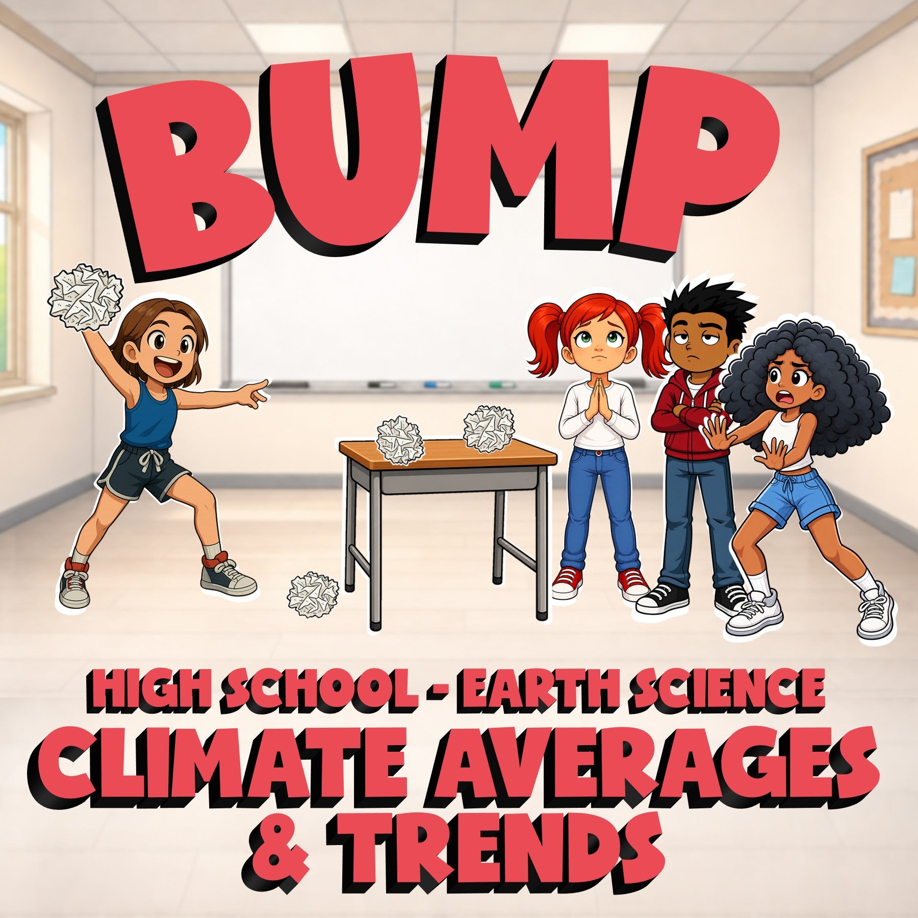 Climate Averages & Trends BUMP Game - No Prep Earth Science Review Activity