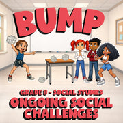 Ongoing Social Challenges BUMP Socials Game - No Prep Grade 8 Review Activity