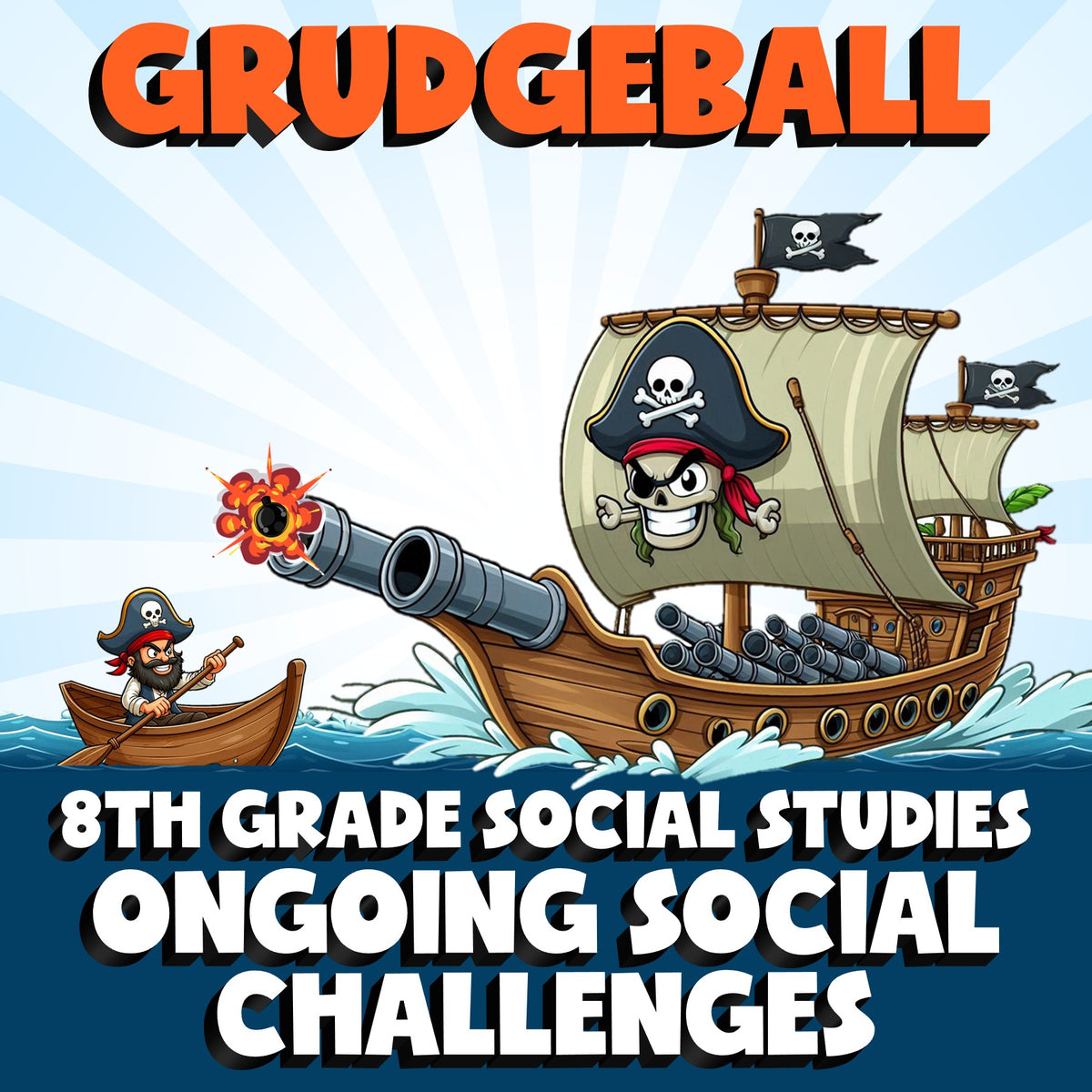 Ongoing Social Challenges GRUDGEBALL Socials Game - No Prep Grade 8 Review
