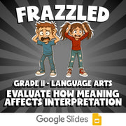 Evaluate How Meaning Affects Interpretation FRAZZLED ELA Game - No Prep Grade 11