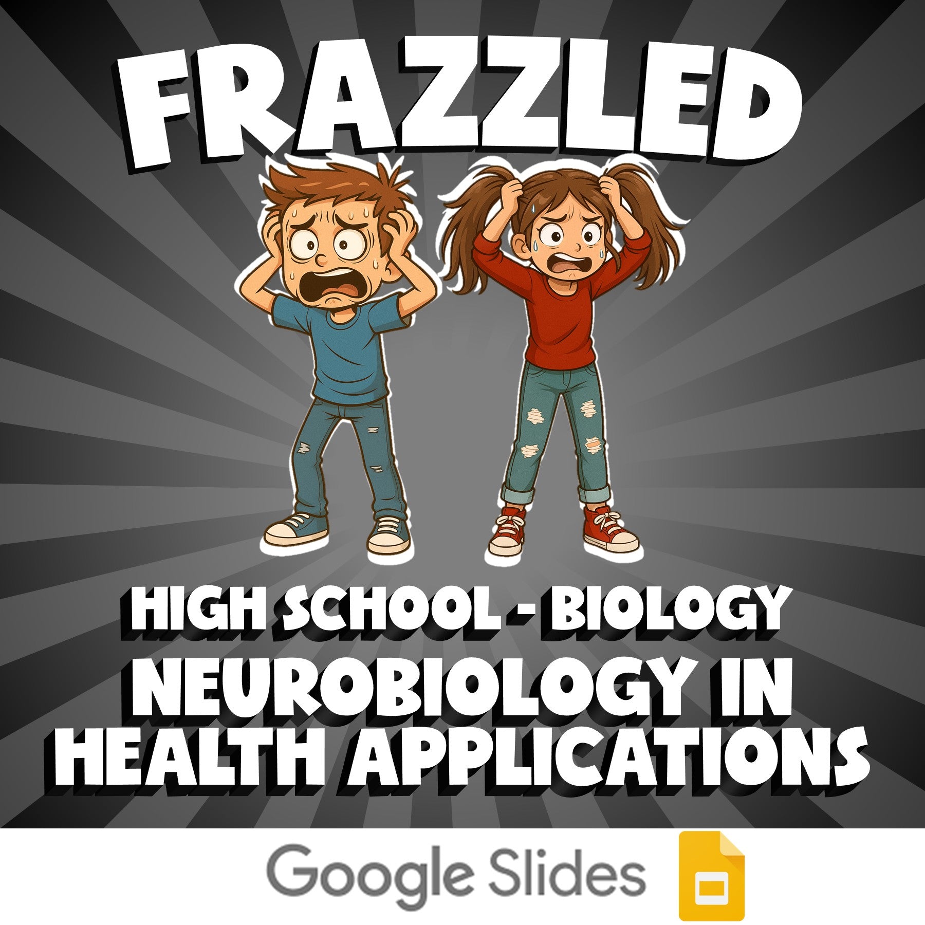 Neurobiology in Health Applications FRAZZLED Science Game - No Prep Biology