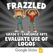 Evaluate Use of Logos FRAZZLED ELA Game - No Prep Grade 11 Review Activity