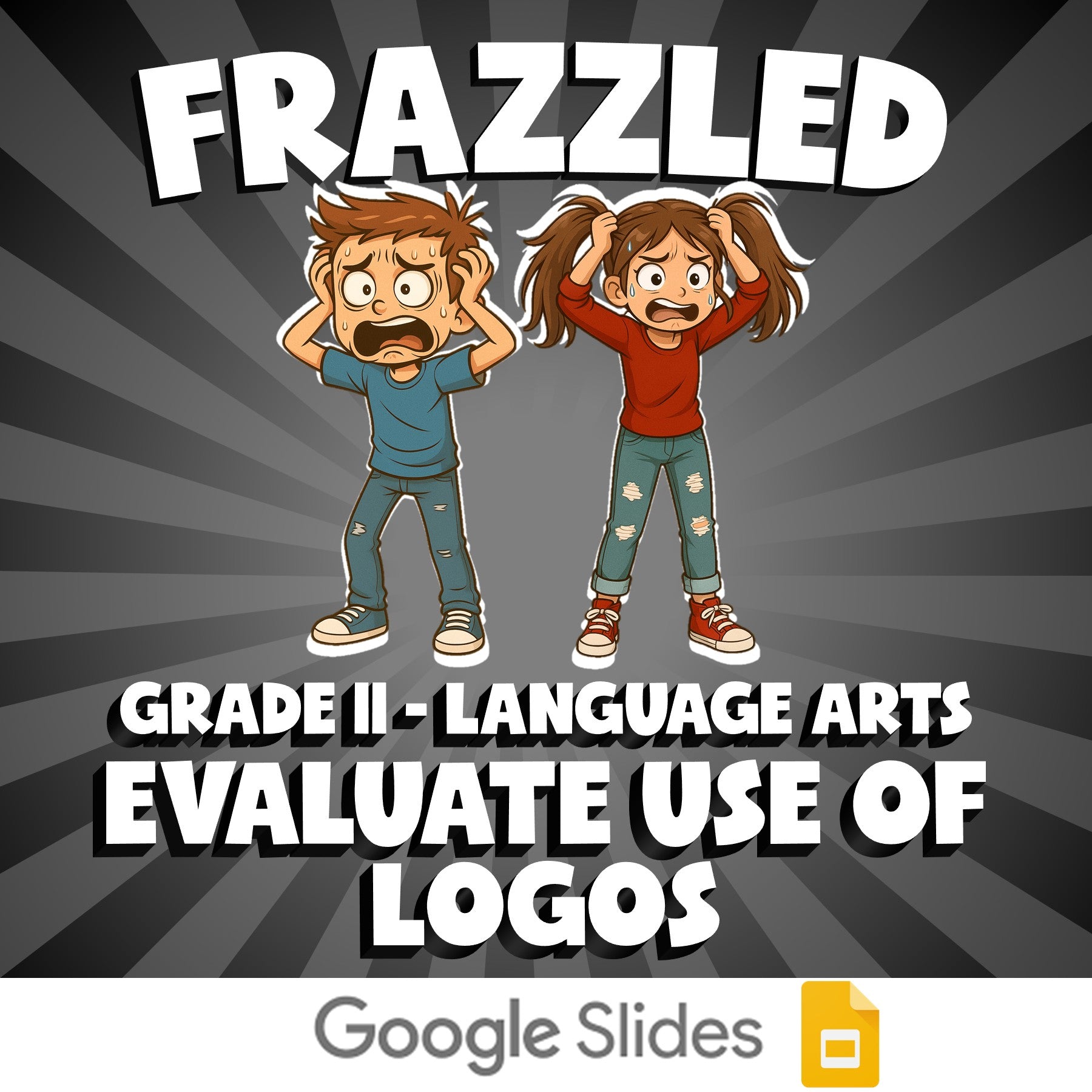 Evaluate Use of Logos FRAZZLED ELA Game - No Prep Grade 11 Review Activity