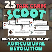 Agricultural Revolution SCOOT TASK CARDS Game - No Prep World History Review