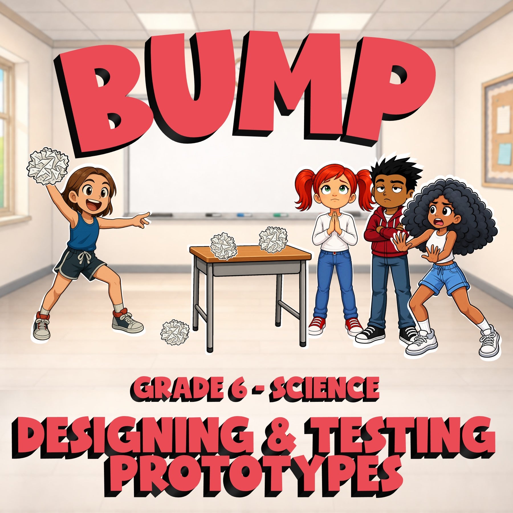 Designing & Testing Prototypes BUMP Science Game - No Prep Grade 6 Review