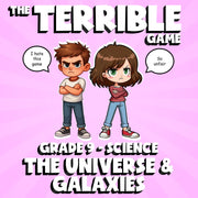 The Universe & Galaxies THE TERRIBLE GAME - No Prep Grade 9 Science Review
