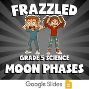 Moon Phases FRAZZLED Science Game - No Prep Grade 5 Review Activity