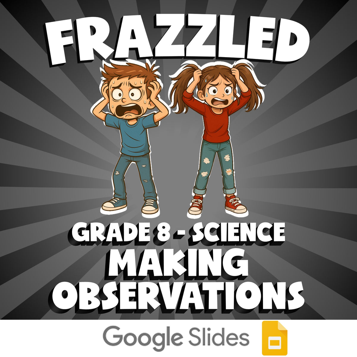 Making Observations FRAZZLED Science Game - No Prep Grade 8 Review Activity