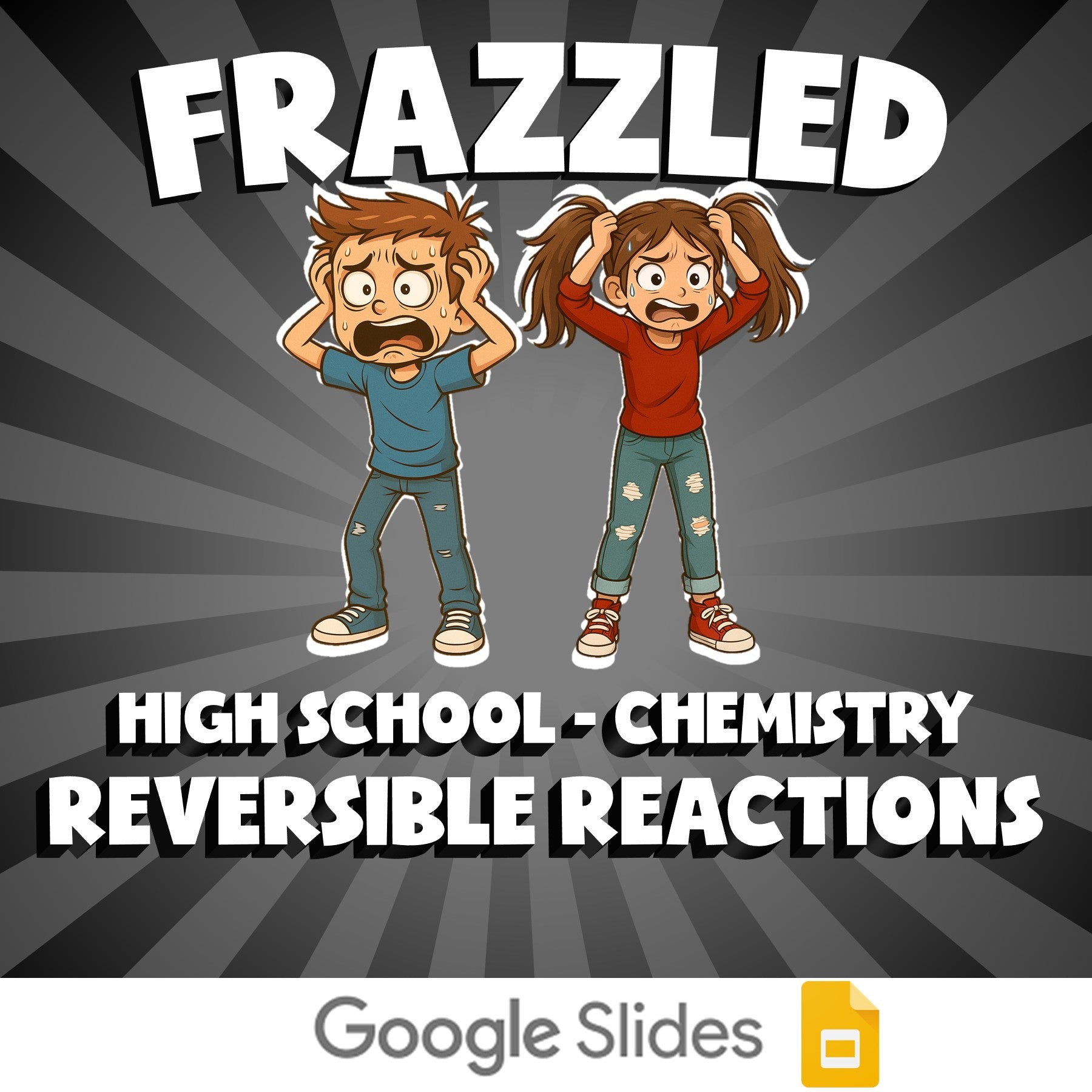 Reversible Reactions FRAZZLED Science Game - No Prep Chemistry Review Activity