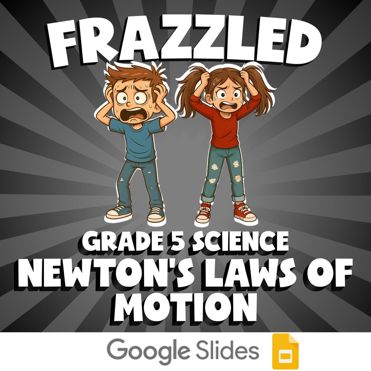 Newton’s Laws of Motion FRAZZLED Science Game - No Prep Grade 5 Review Activity