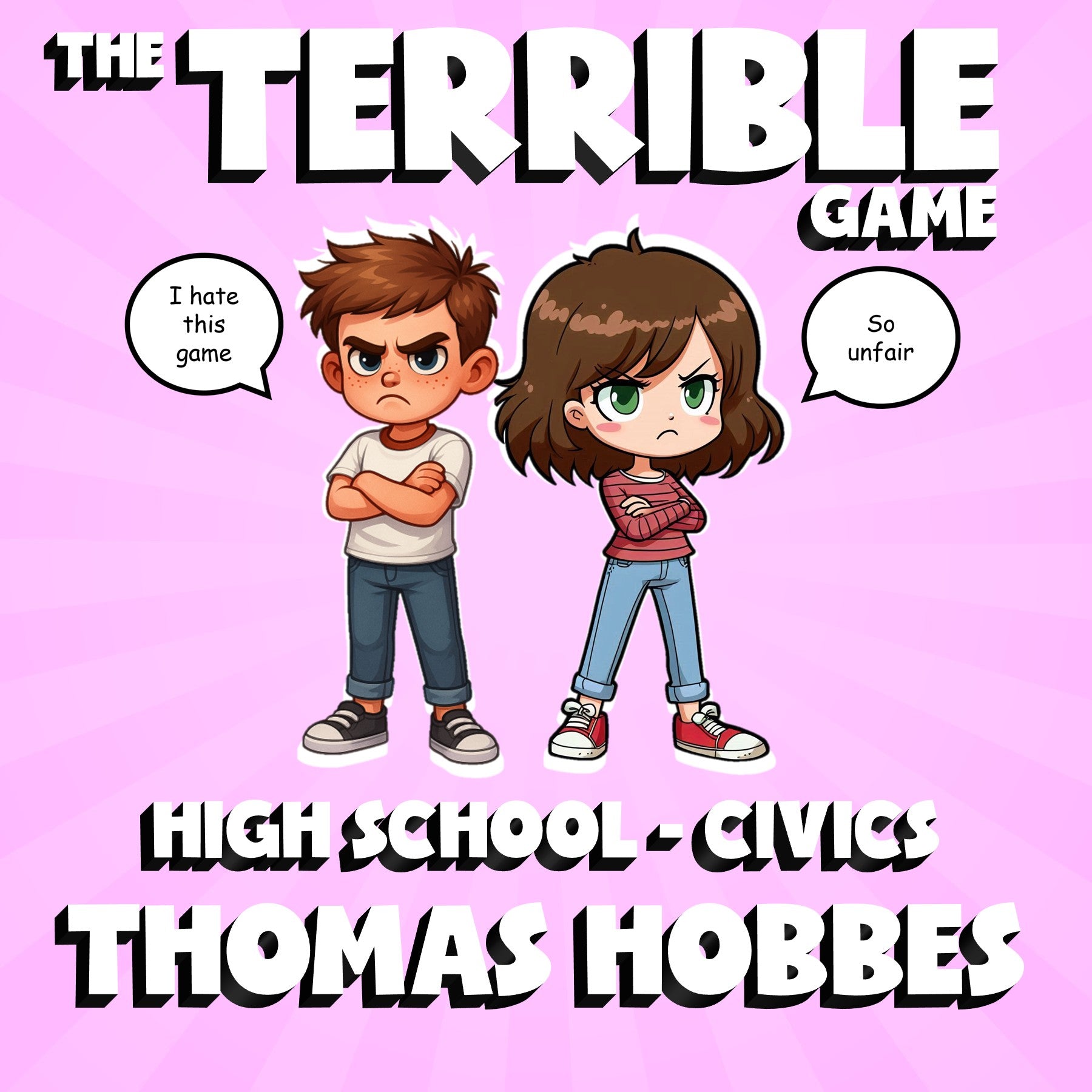 Thomas Hobbes THE TERRIBLE GAME - No Prep Civics Review Activity