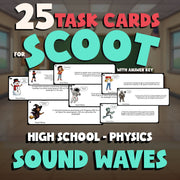 Sound Waves SCOOT TASK CARDS Science Game - No Prep Physics Review Activity