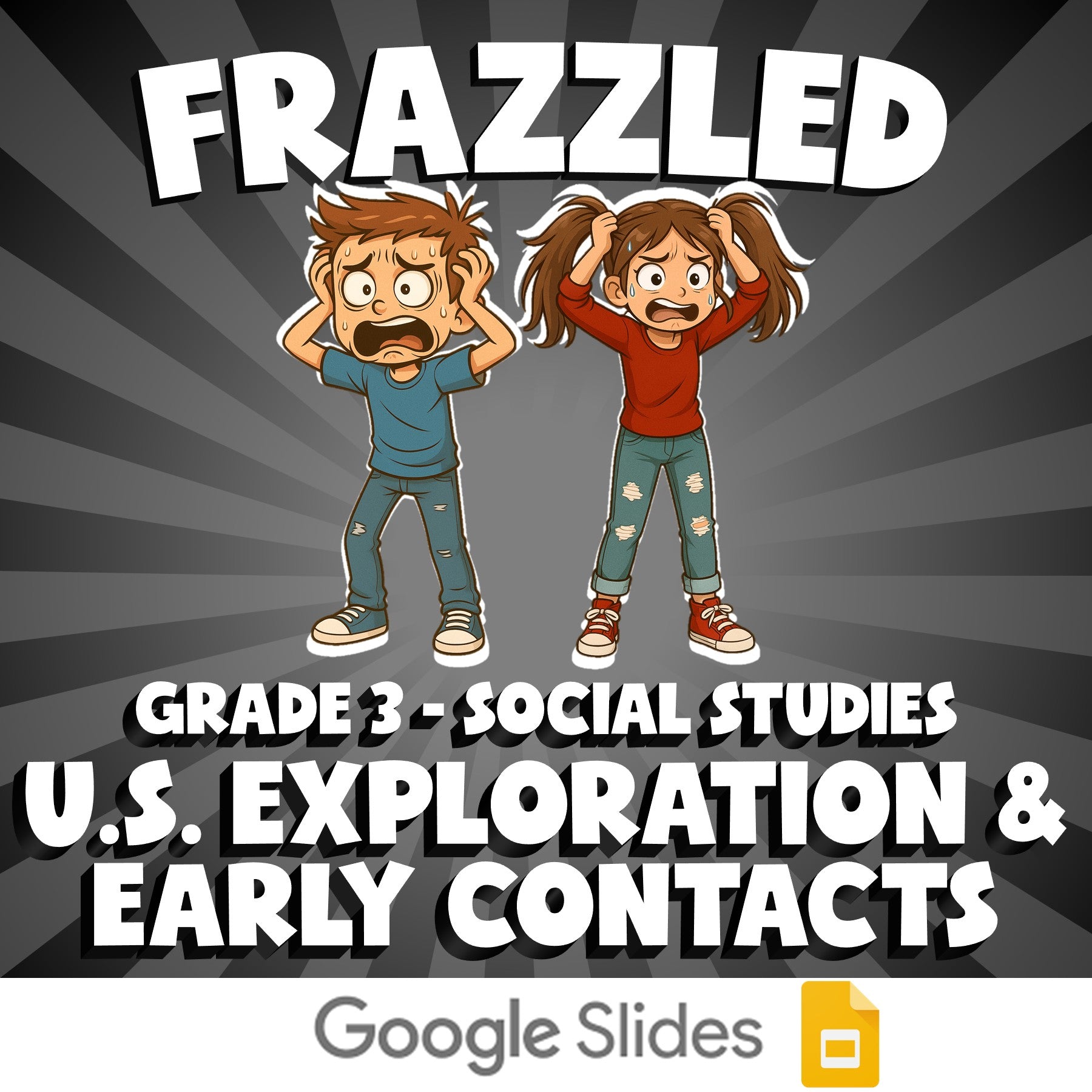 U.S. Exploration & Early Contacts FRAZZLED Socials Game - No Prep Grade 3 Review