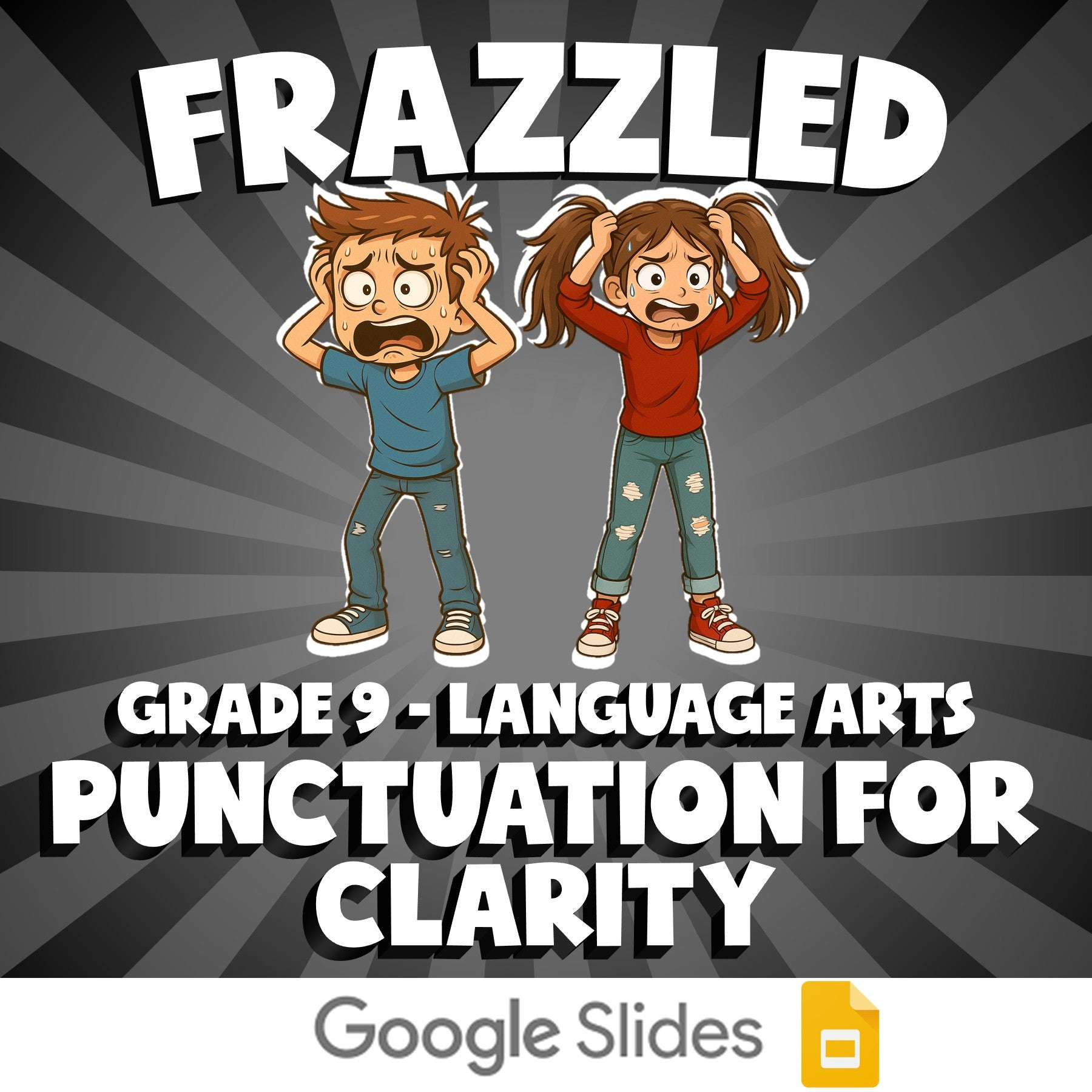 Punctuation for Clarity FRAZZLED ELA Game - No Prep Grade 9 Review Activity