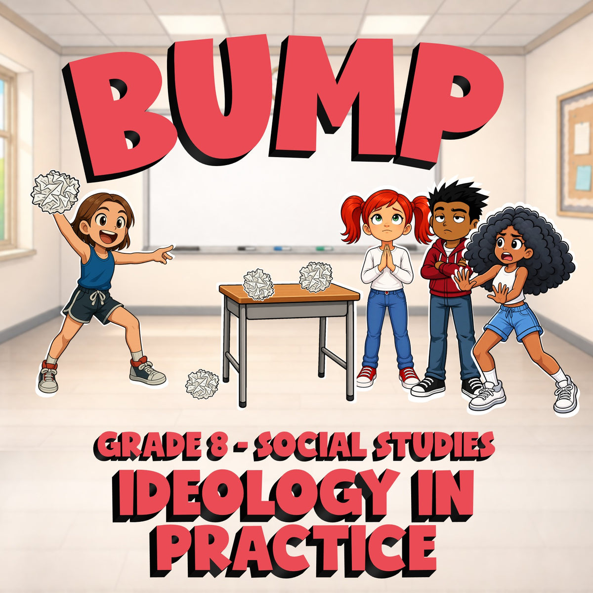 Ideology in Practice BUMP Socials Game - No Prep Grade 8 Review Activity