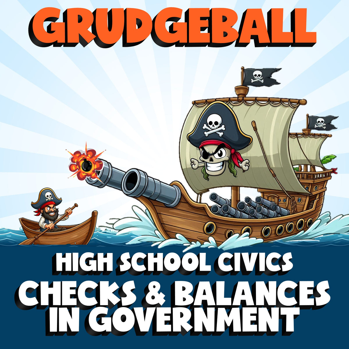 Checks & Balances in Government GRUDGEBALL Civics Game - No Prep Review Activity