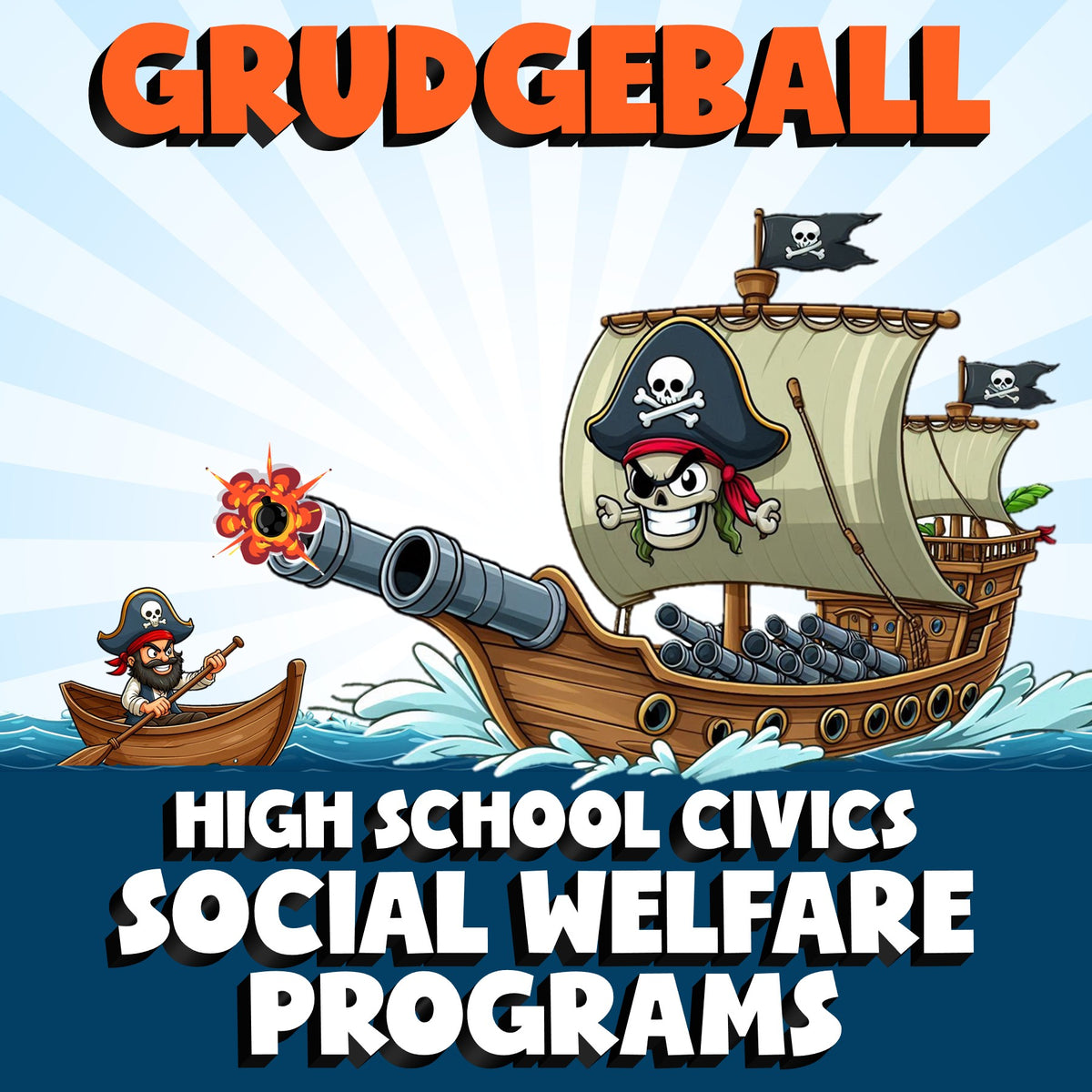 Social Welfare Programs GRUDGEBALL Civics Game - No Prep Review Activity
