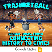 Connecting History to Civics TRASHKETBALL Socials Game - No Prep Grade 8 Review
