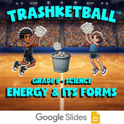 Energy & Its Forms TRASHKETBALL Science Game - No Prep Grade 8 Review Activity