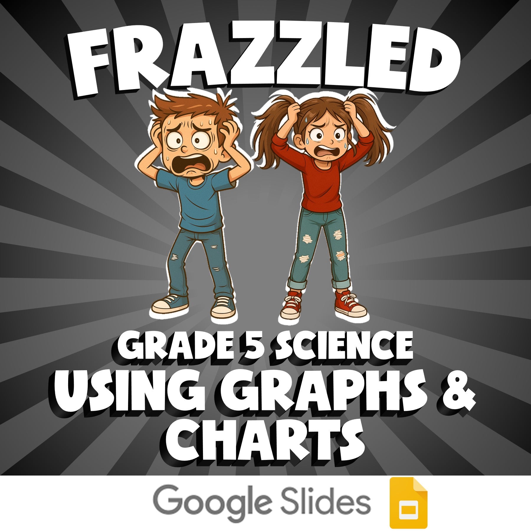 Using Graphs & Charts FRAZZLED Science Game - No Prep Grade 5 Review Activity