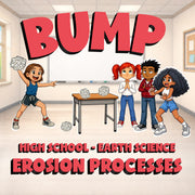 Erosion Processes BUMP Game - No Prep Earth Science Review Activity