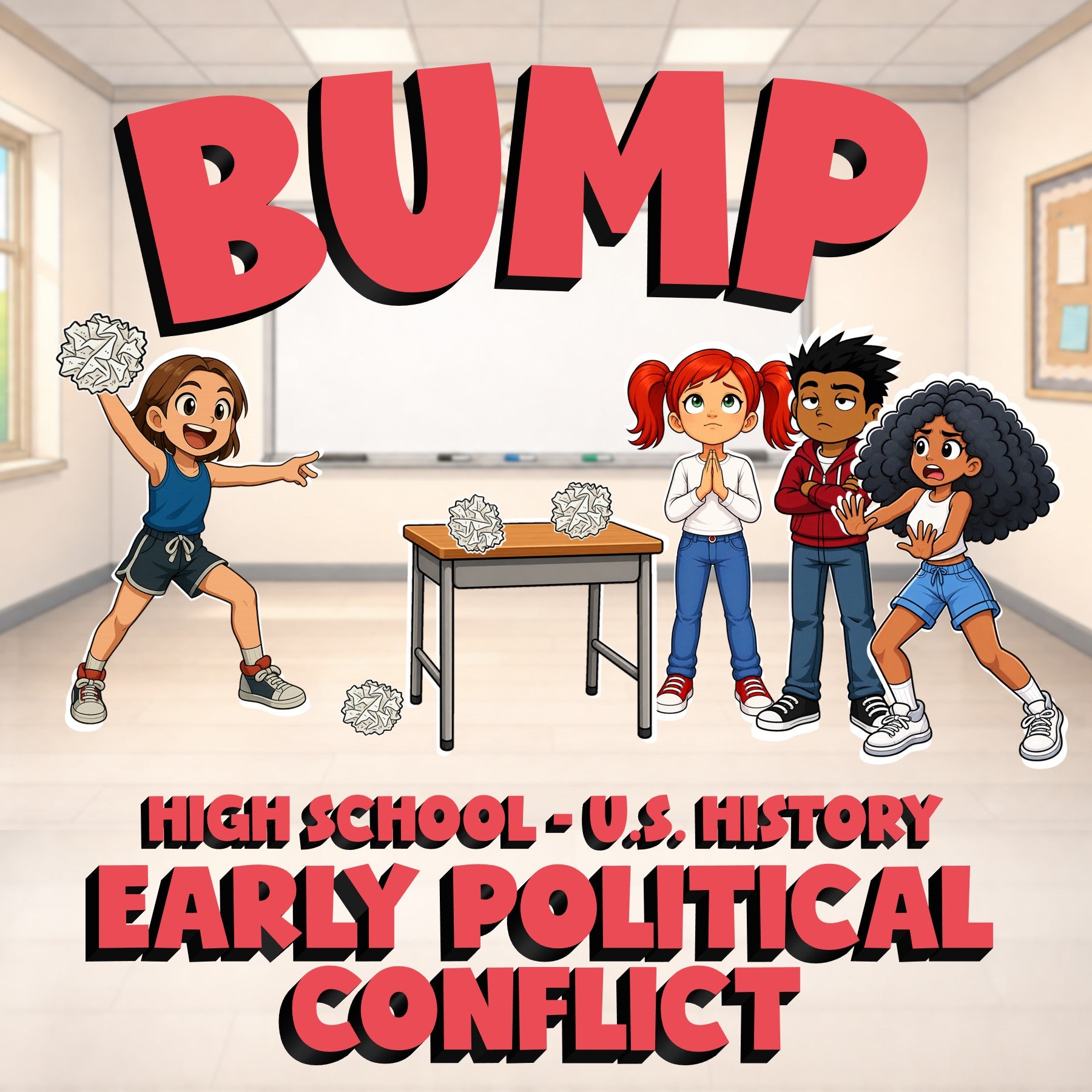 Early Political Conflict BUMP U.S. History Game - No Prep Review Activity