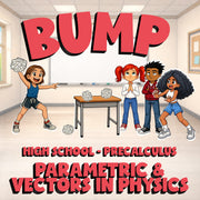 Parametric & Vectors in Physics BUMP Math Game - No Prep PreCalculus Review