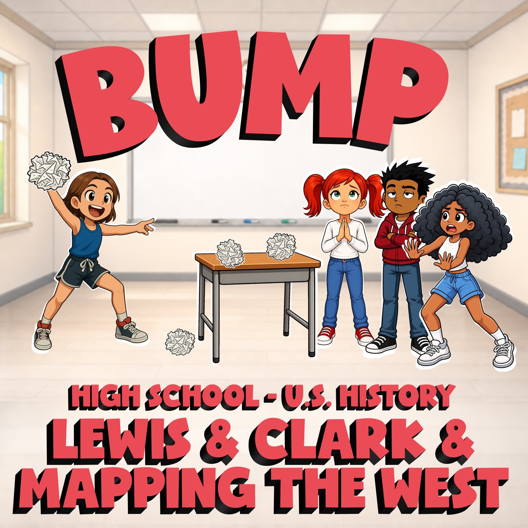 Lewis & Clark & Mapping the West BUMP U.S. History Game - No Prep Review