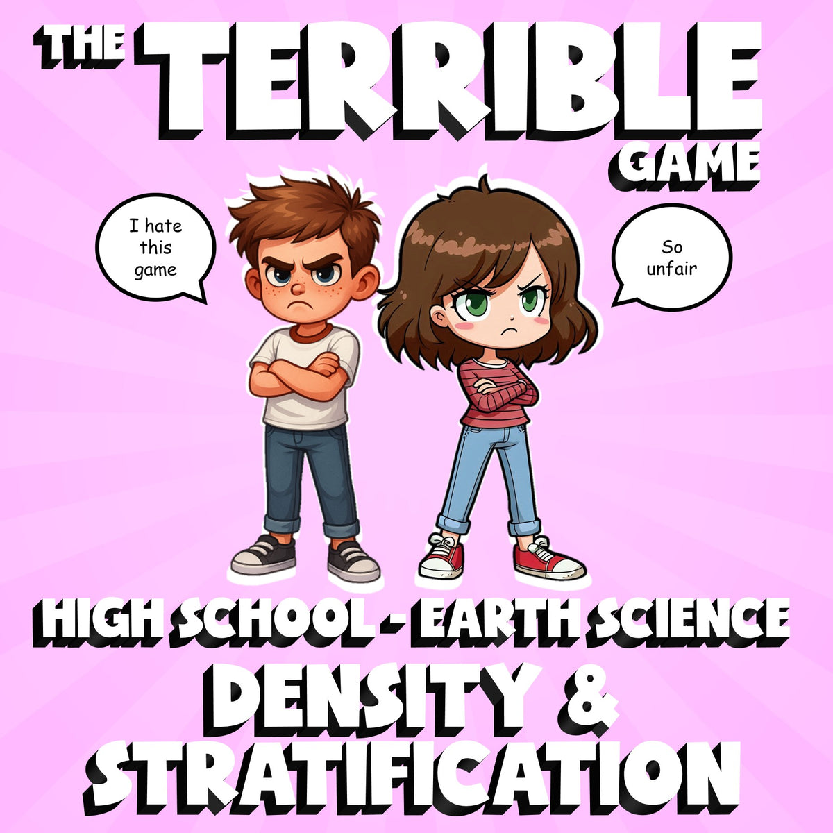 Density & Stratification THE TERRIBLE GAME - No Prep Earth Science Review