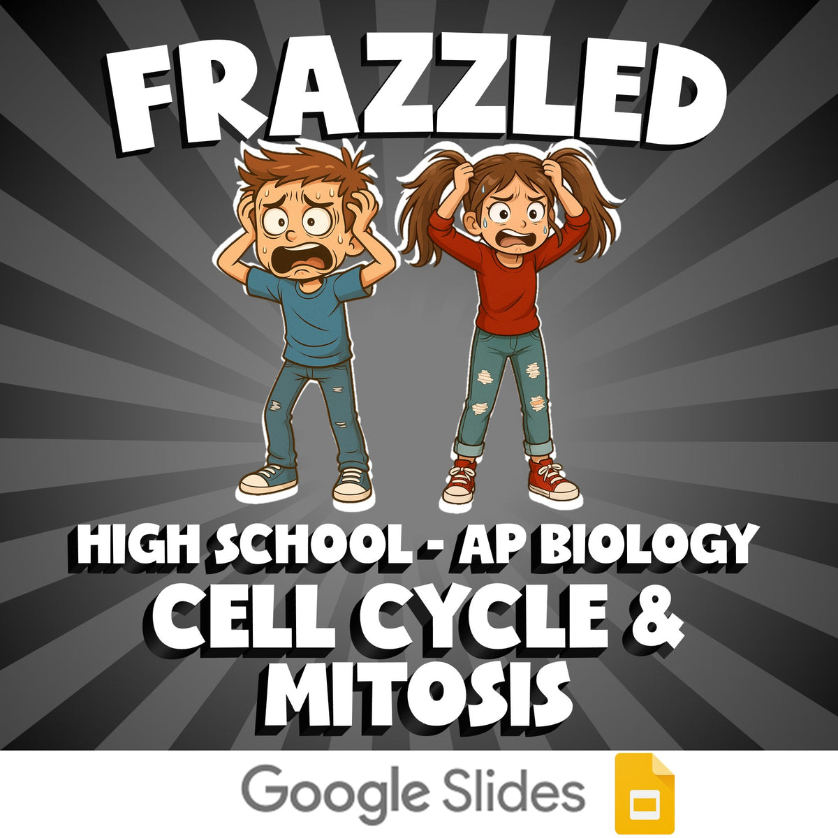 Cell Cycle & Mitosis FRAZZLED Science Game - No Prep AP Biology Review Activity
