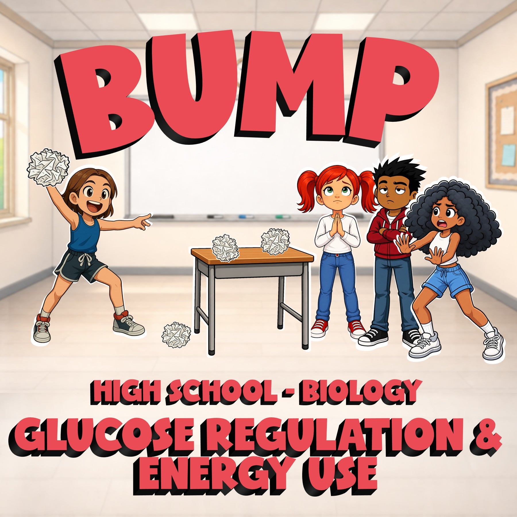 Glucose Regulation & Energy Use BUMP Science Game - No Prep Biology Review