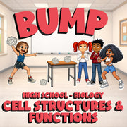 Cell Structures & Functions BUMP Science Game - No Prep Biology Review Activity
