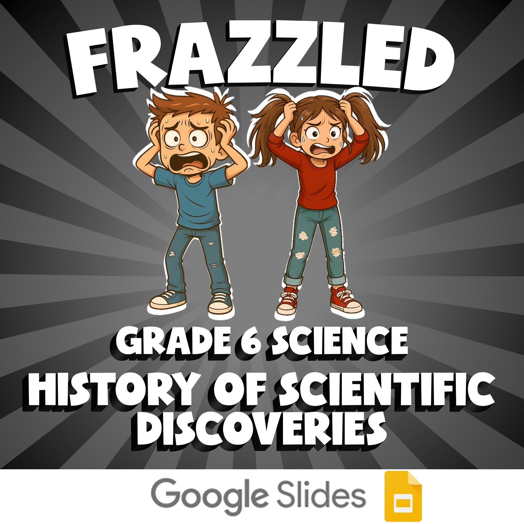 History of Scientific Discoveries FRAZZLED Science Game - No Prep Grade 6 Review