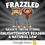 Enlightenment Reason & Natural Law FRAZZLED Socials Game - No Prep Grade 8
