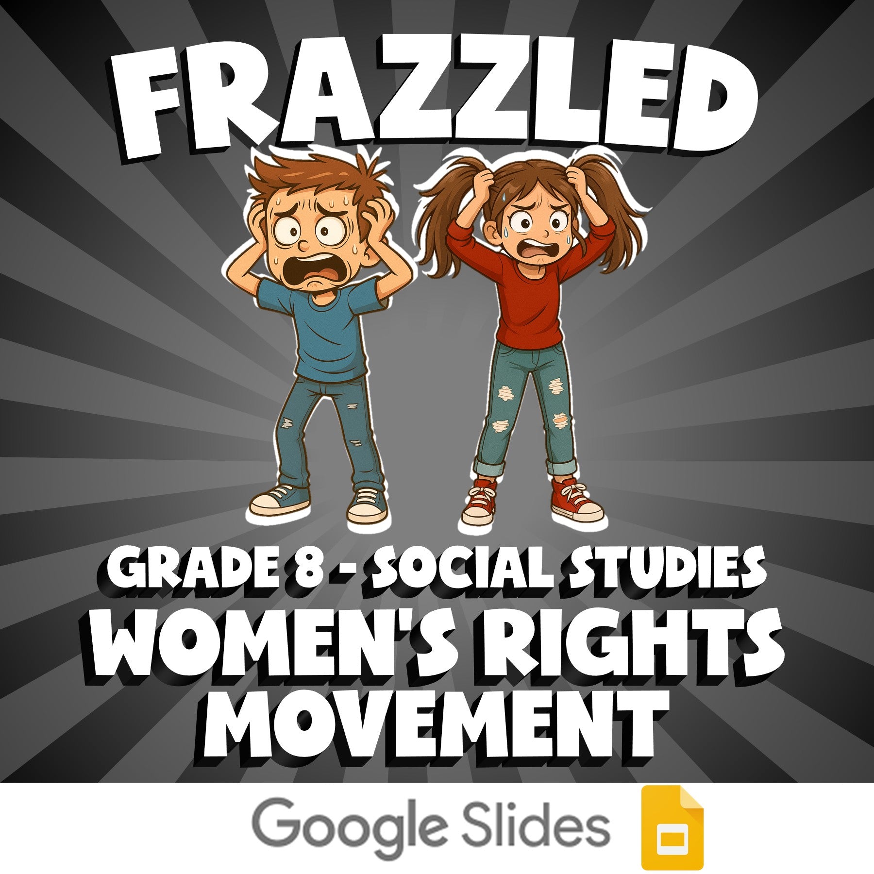 Women’s Rights Movement FRAZZLED Socials Game - No Prep Grade 8 Review Activity