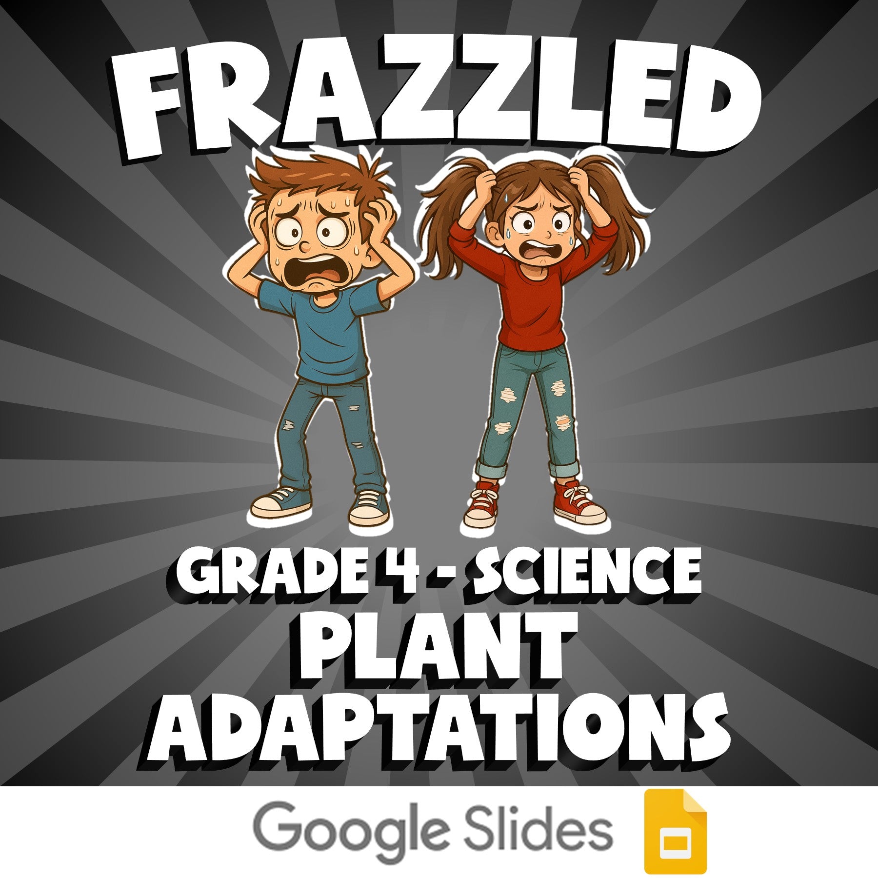 Plant Adaptations FRAZZLED Science Game - No Prep Grade 4 Review Activity
