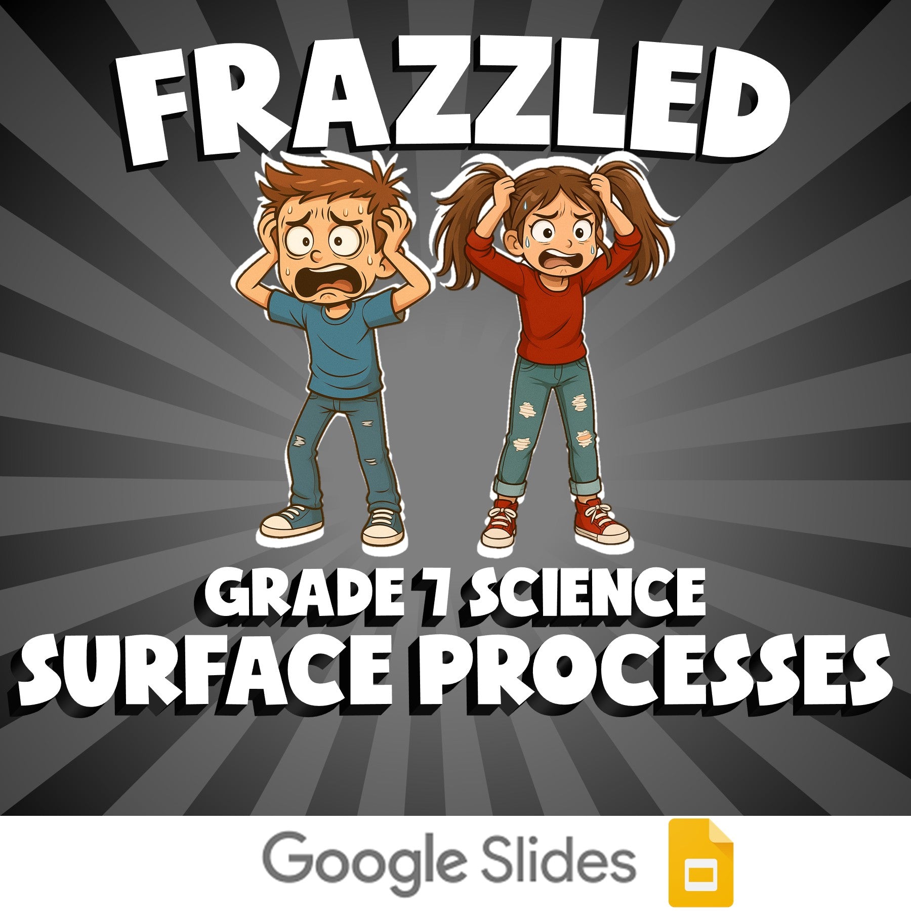 Surface Processes FRAZZLED Science Game - No Prep Grade 7 Review Activity