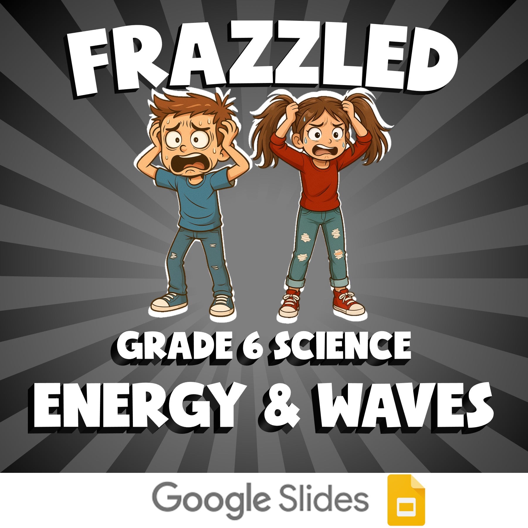 Energy & Waves FRAZZLED Science Game - No Prep Grade 6 Review Activity