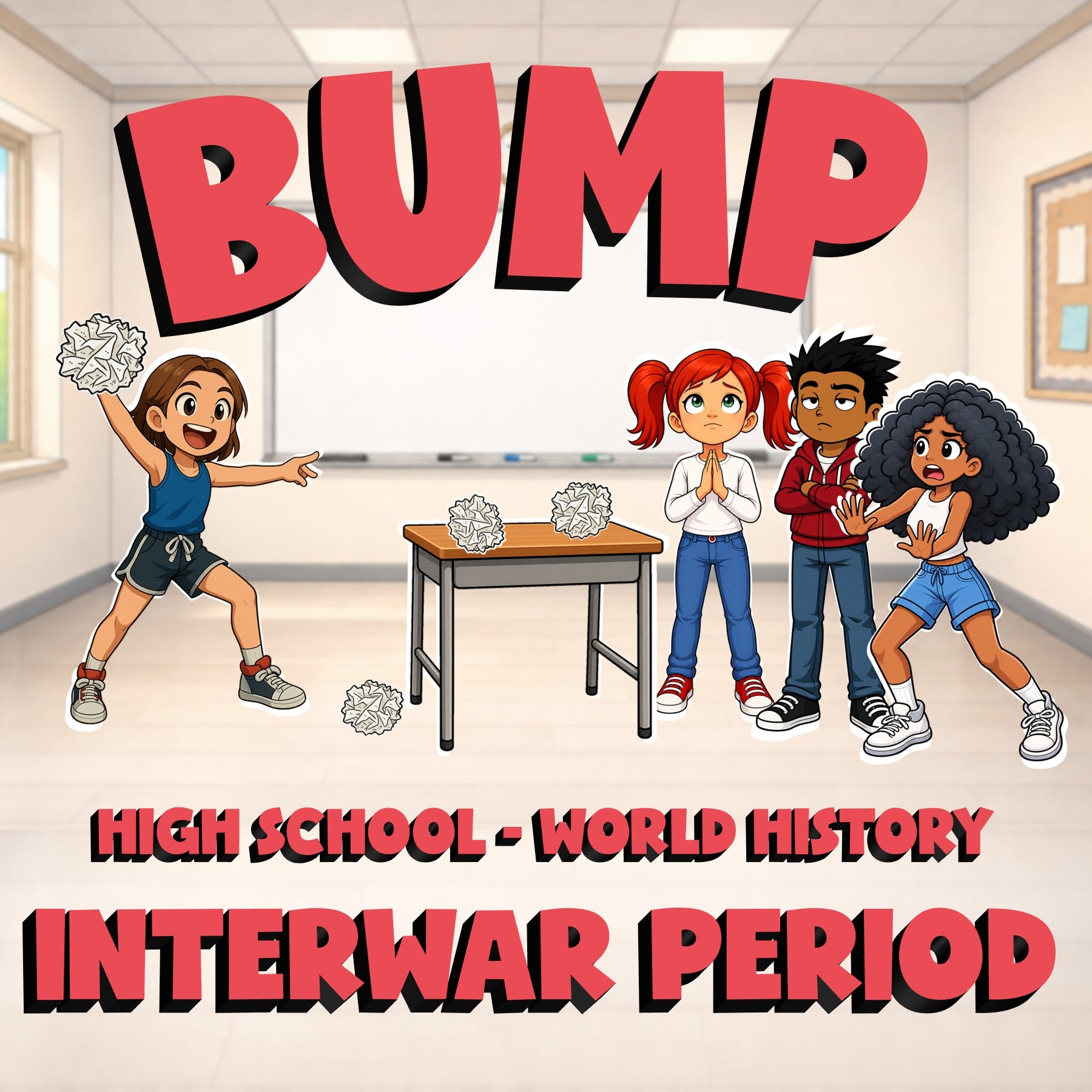 Interwar Period BUMP Game - No Prep World History Review Activity