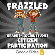 Citizen Participation FRAZZLED Socials Game - No Prep Grade 3 Review Activity