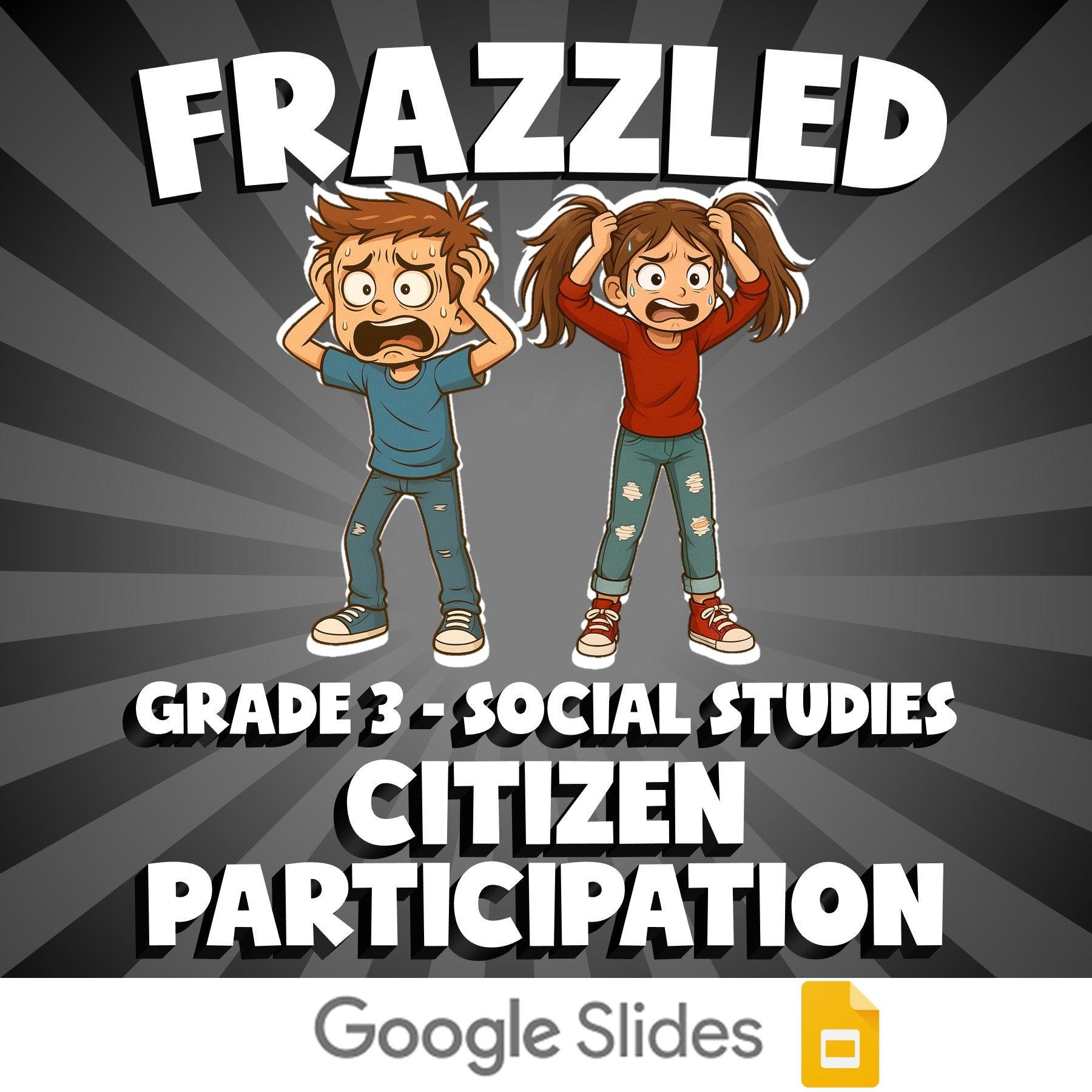 Citizen Participation FRAZZLED Socials Game - No Prep Grade 3 Review Activity