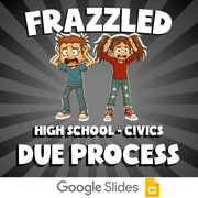Due Process FRAZZLED Civics Game - No Prep Review Activity