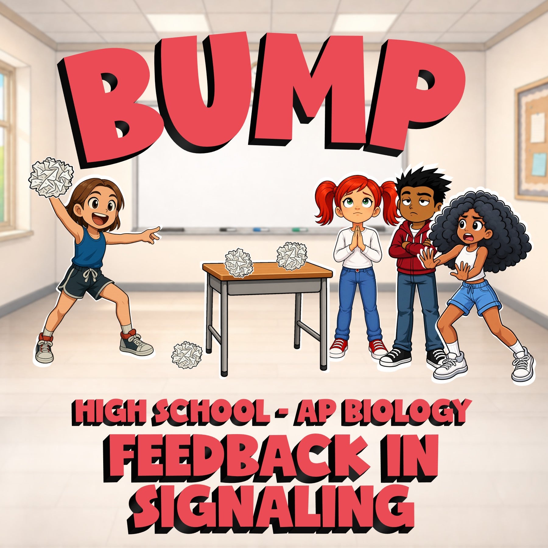Feedback in Signaling BUMP Science Game - No Prep AP Biology Review Activity