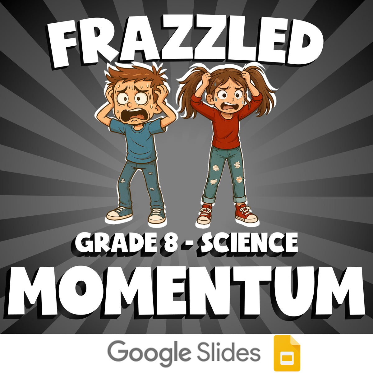 Momentum FRAZZLED Science Game - No Prep Grade 8 Review Activity