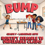 Identify Reliable vs Unreliable Claims BUMP ELA Game - No Prep Grade 9 Review