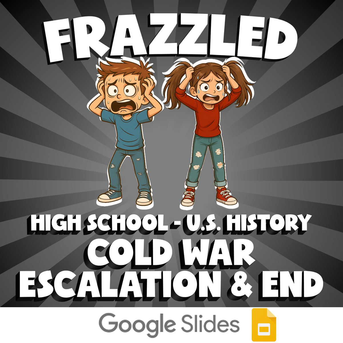 Cold War Escalation & End FRAZZLED U.S. History Game - No Prep Review Activity