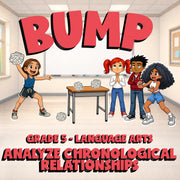 Analyze Chronological Relationships BUMP ELA Game - No Prep Grade 5 Review